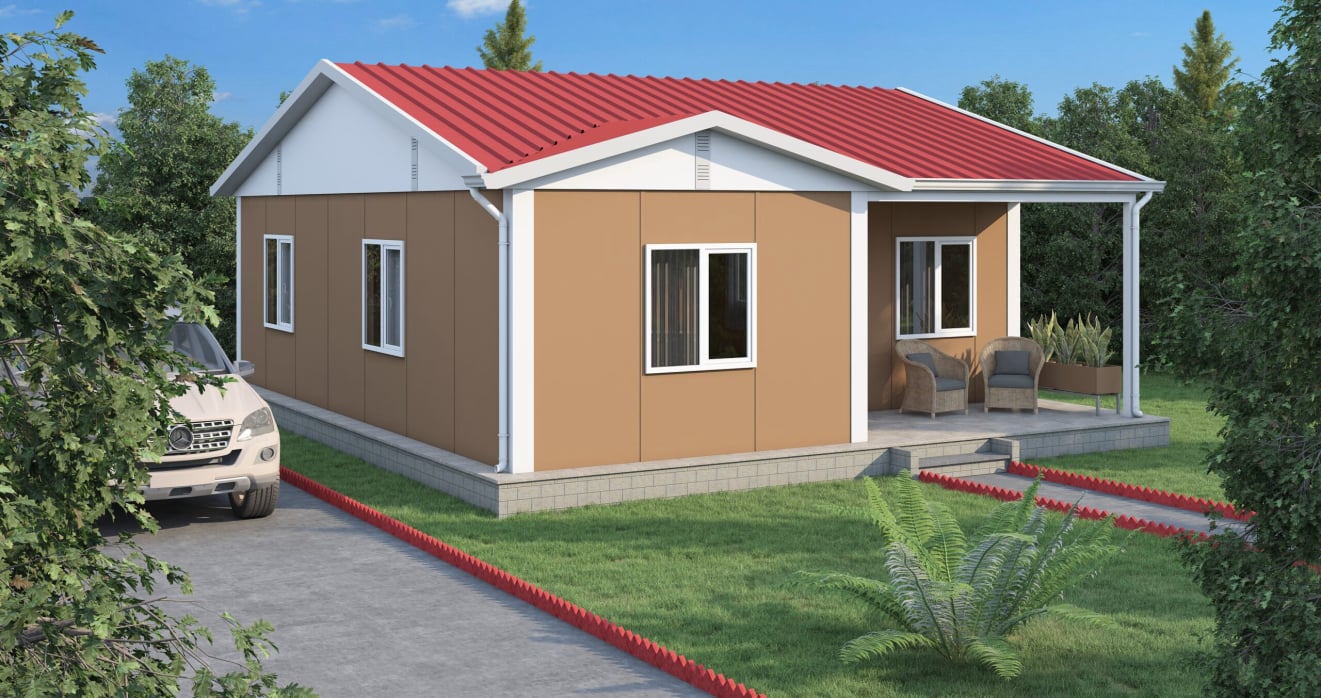 YP107 Tek Katlı Prefabrik Ev