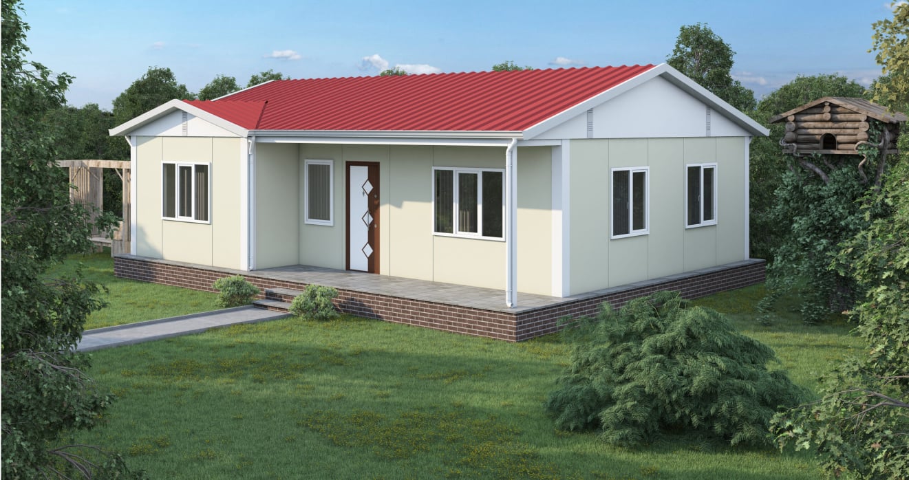 YP113 Tek Katlı Prefabrik Ev