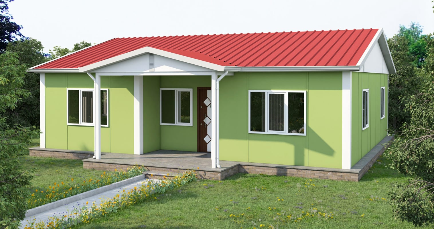YP123 Tek Katlı Prefabrik Ev
