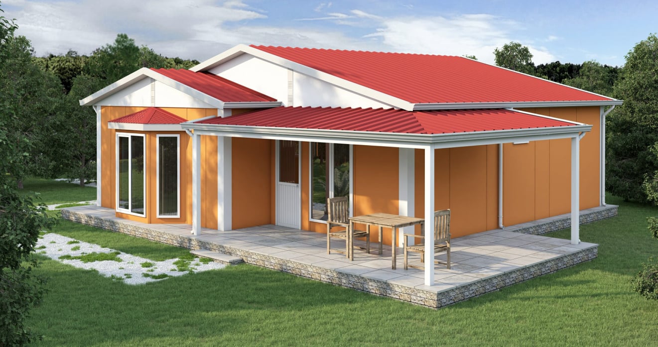 YP124 Tek Katlı Prefabrik Ev