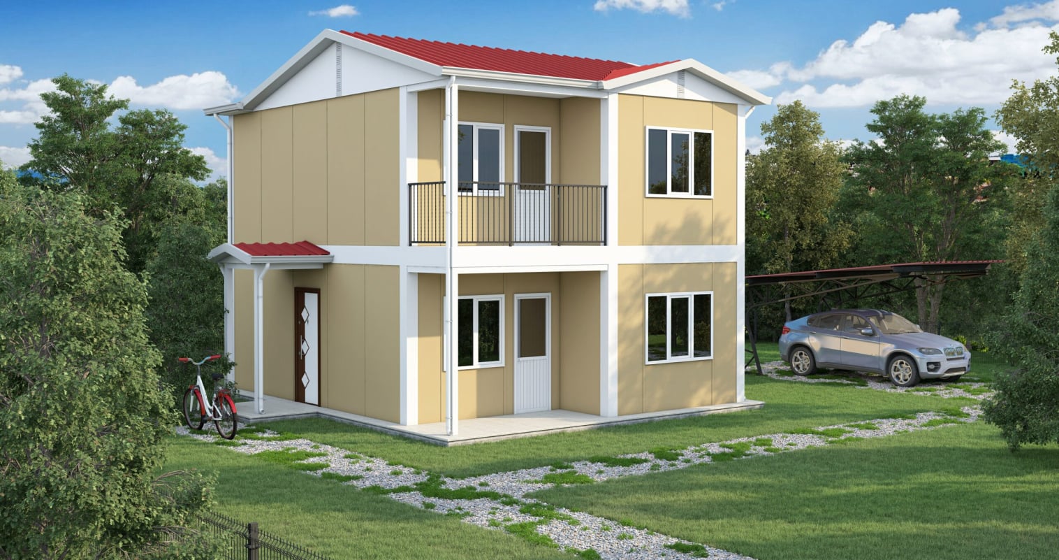 YP201 Çift Katlı Prefabrik Ev