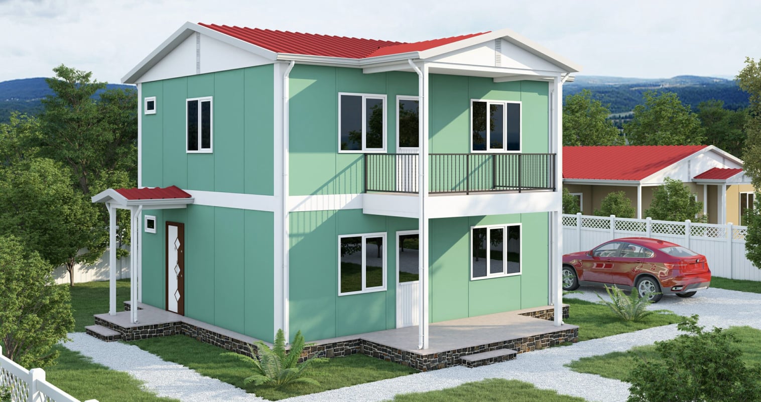 YP205 Çift Katlı Prefabrik Ev