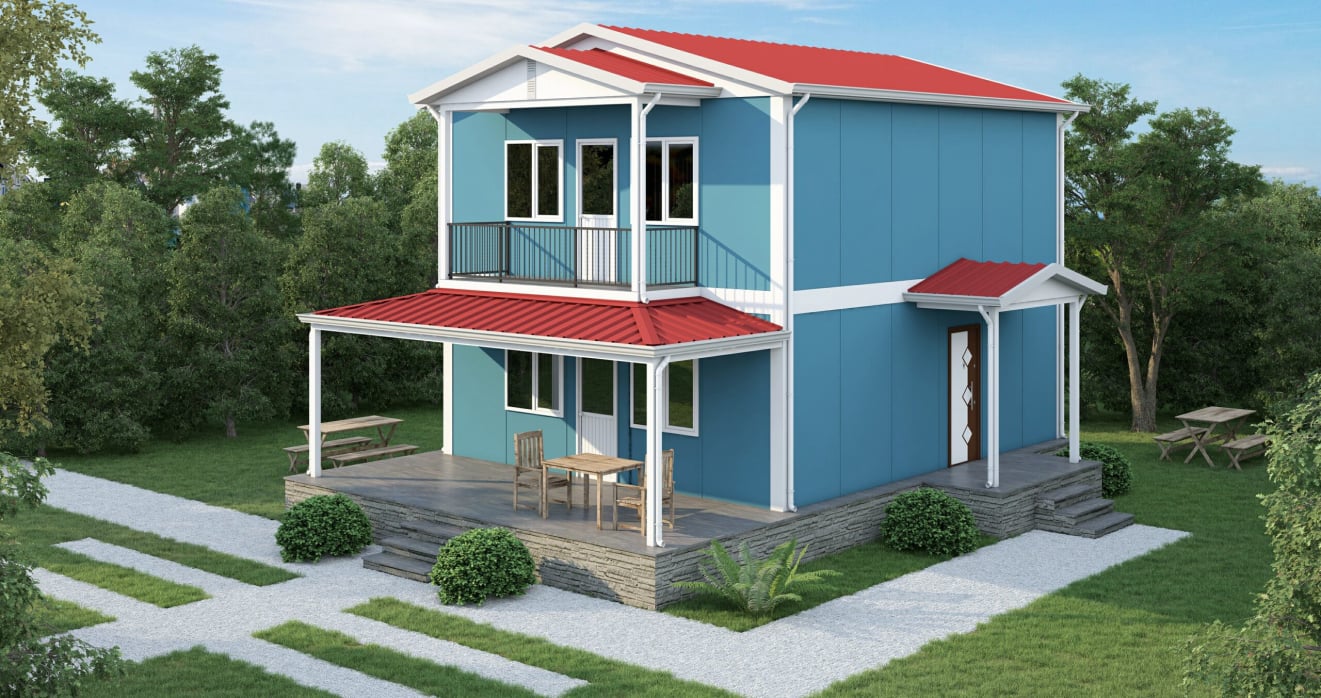 YP207 Çift Katlı Prefabrik Ev