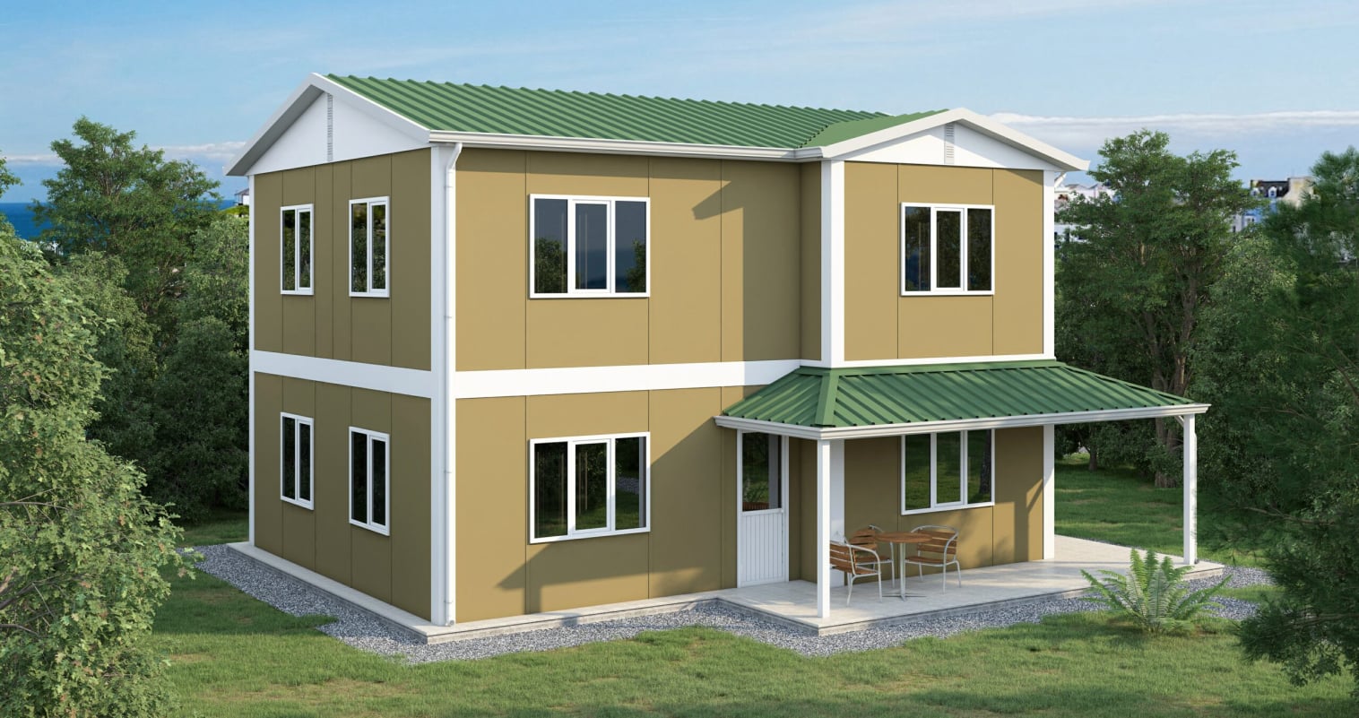 YP211 Çift Katlı Prefabrik Ev