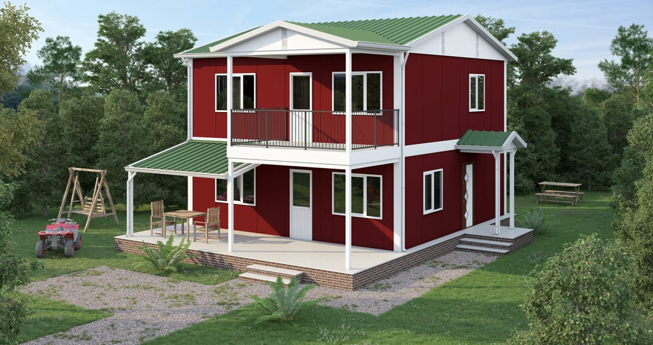 YP212 Çift Katlı Prefabrik Ev