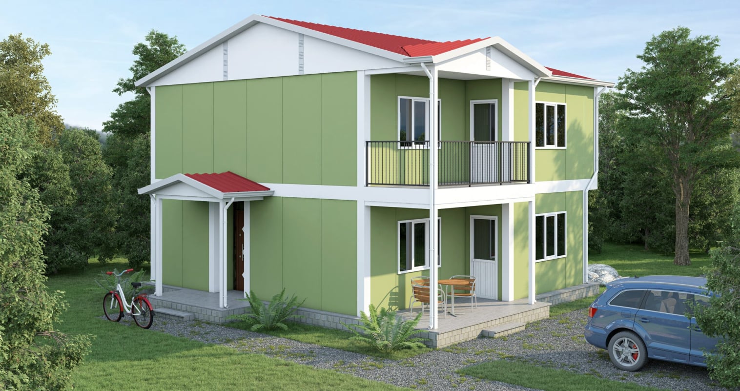 YP213 Çift Katlı Prefabrik Ev