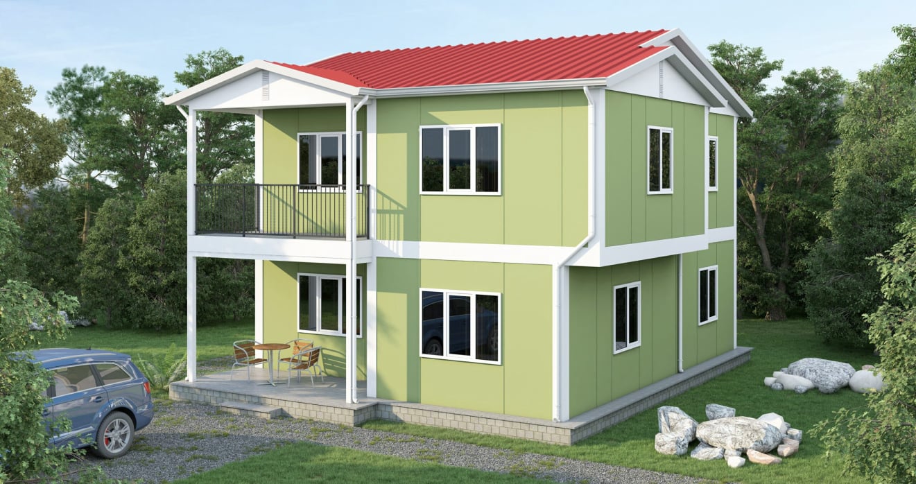 YP213 Çift Katlı Prefabrik Ev