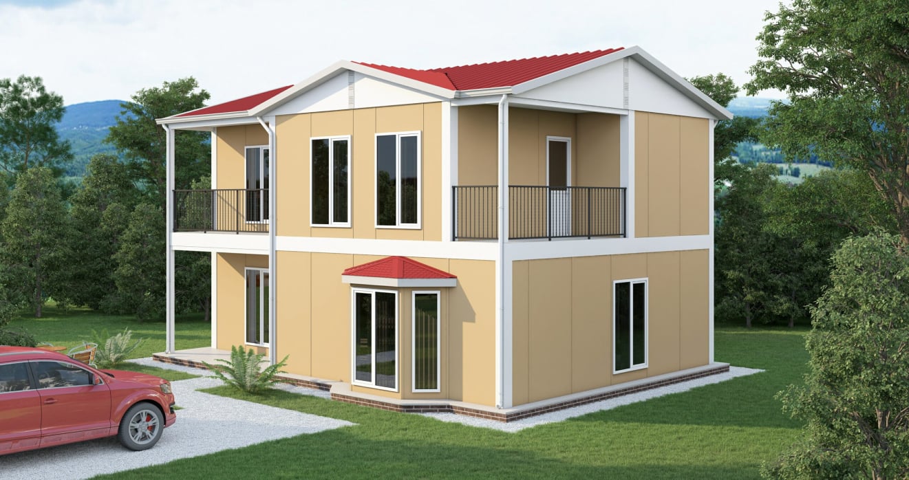 YP214 Çift Katlı Prefabrik Ev